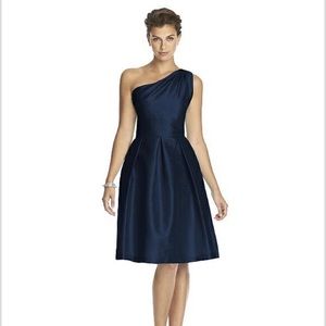 Alfred Sung Dress,  Blue, One shoulder